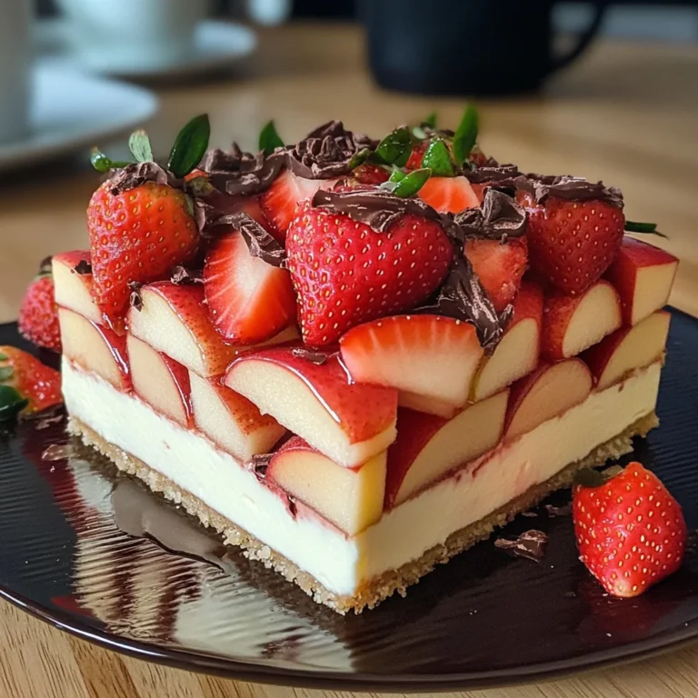 Apple and Strawberry Dessert Harmony