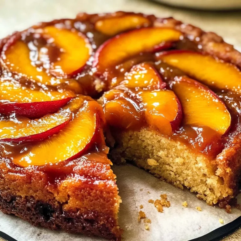 Bourbon Peach Upside-Down Cake