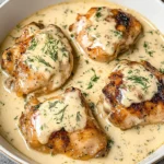 Creamy Oven Baked Chicken Thighs
