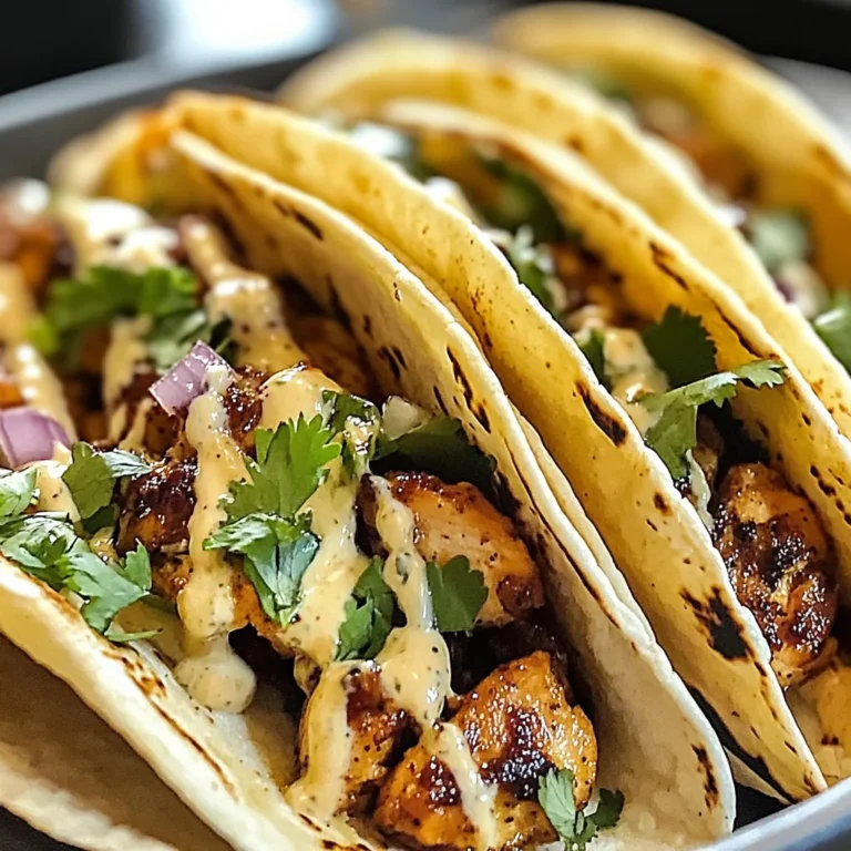 Garlic Butter Honey BBQ Chicken Tacos: Sweet, Savory & Irresistible!