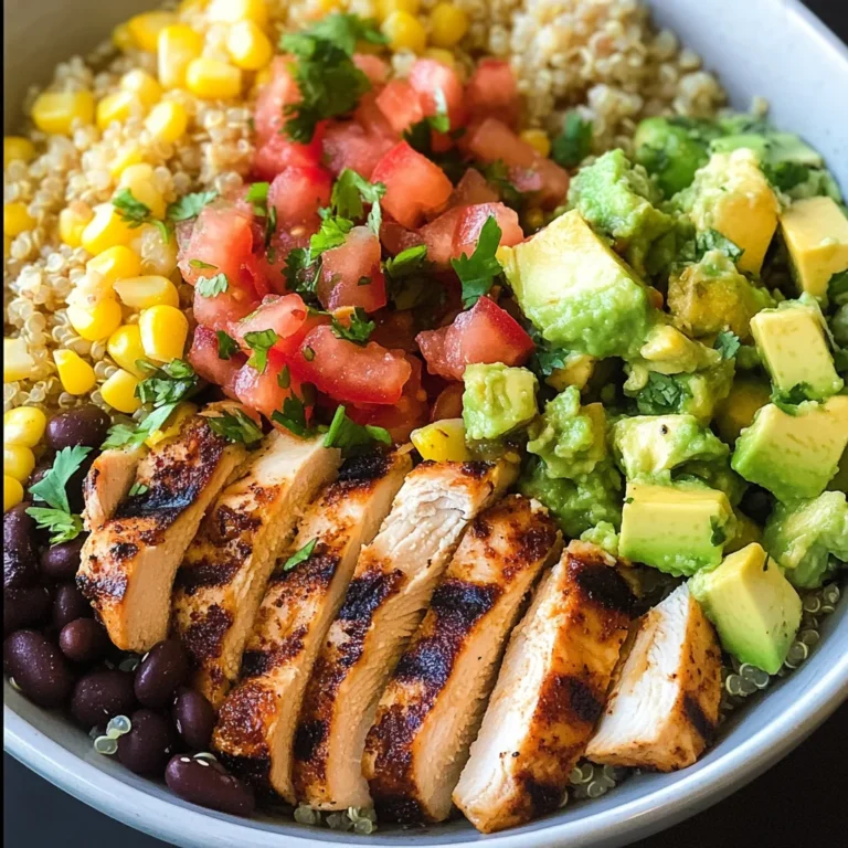 Grilled Chicken Burrito Bowls with Avocado Salsa