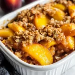 Healthy Peach Crumble