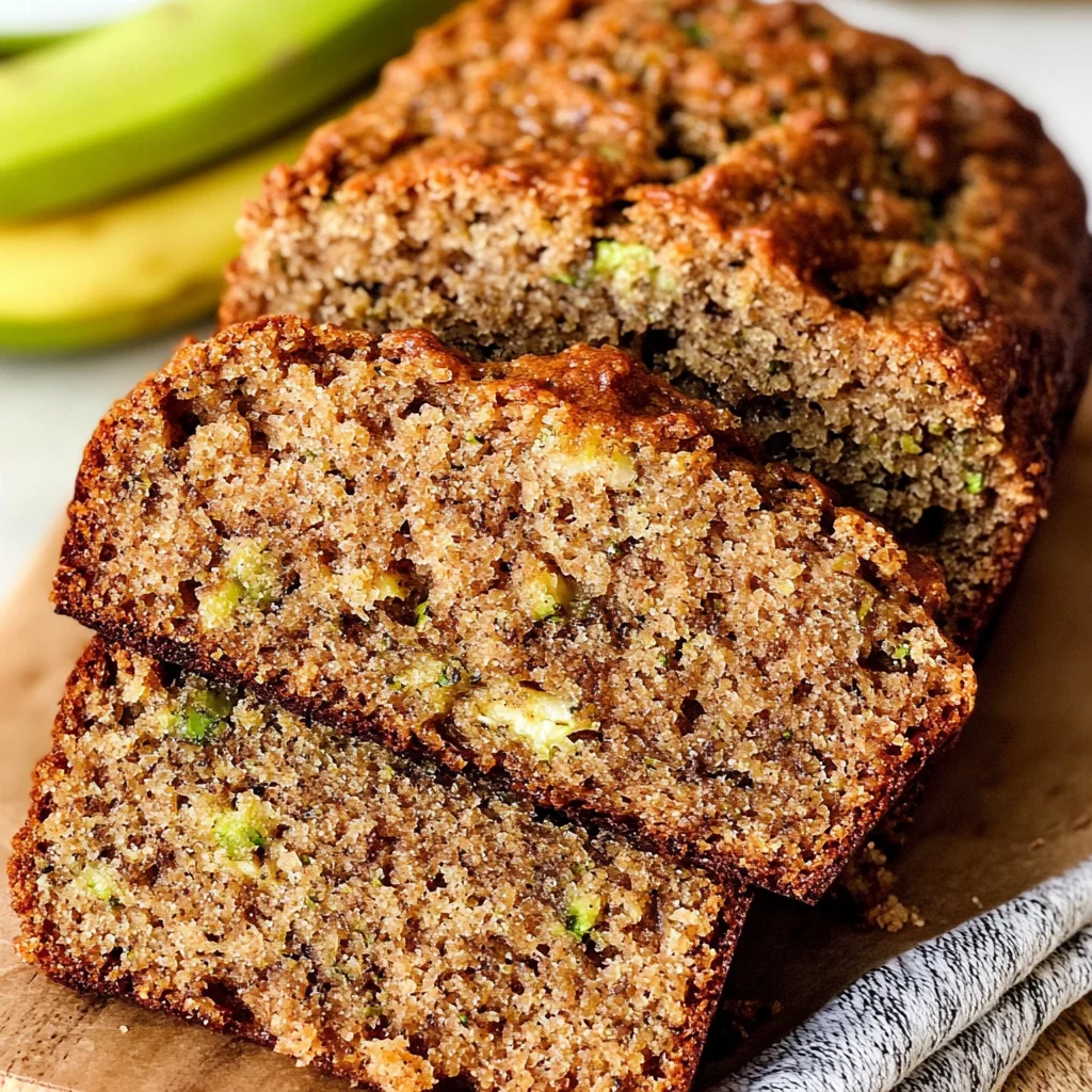 Healthy Zucchini Banana Bread