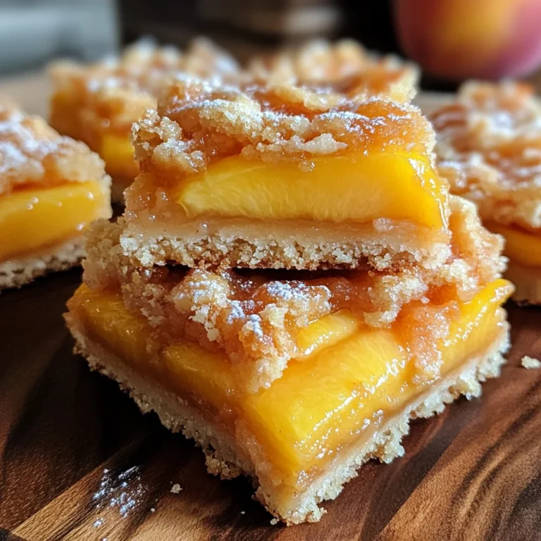 Heavenly Summer Peach Bars
