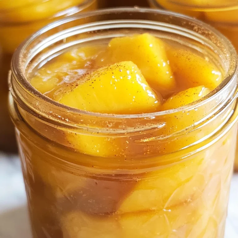 Homemade Canned Peach Pie Filling