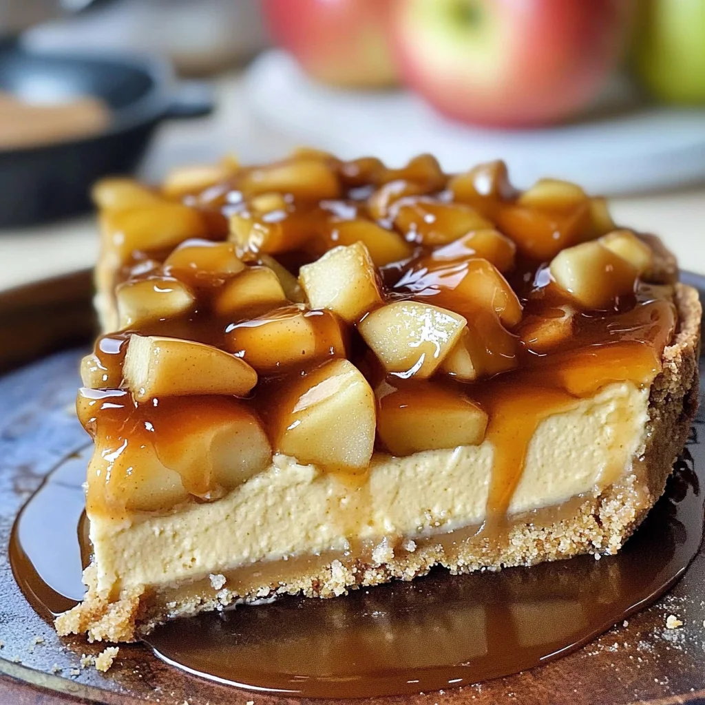 Karamell-Apfel-Käsekuchen