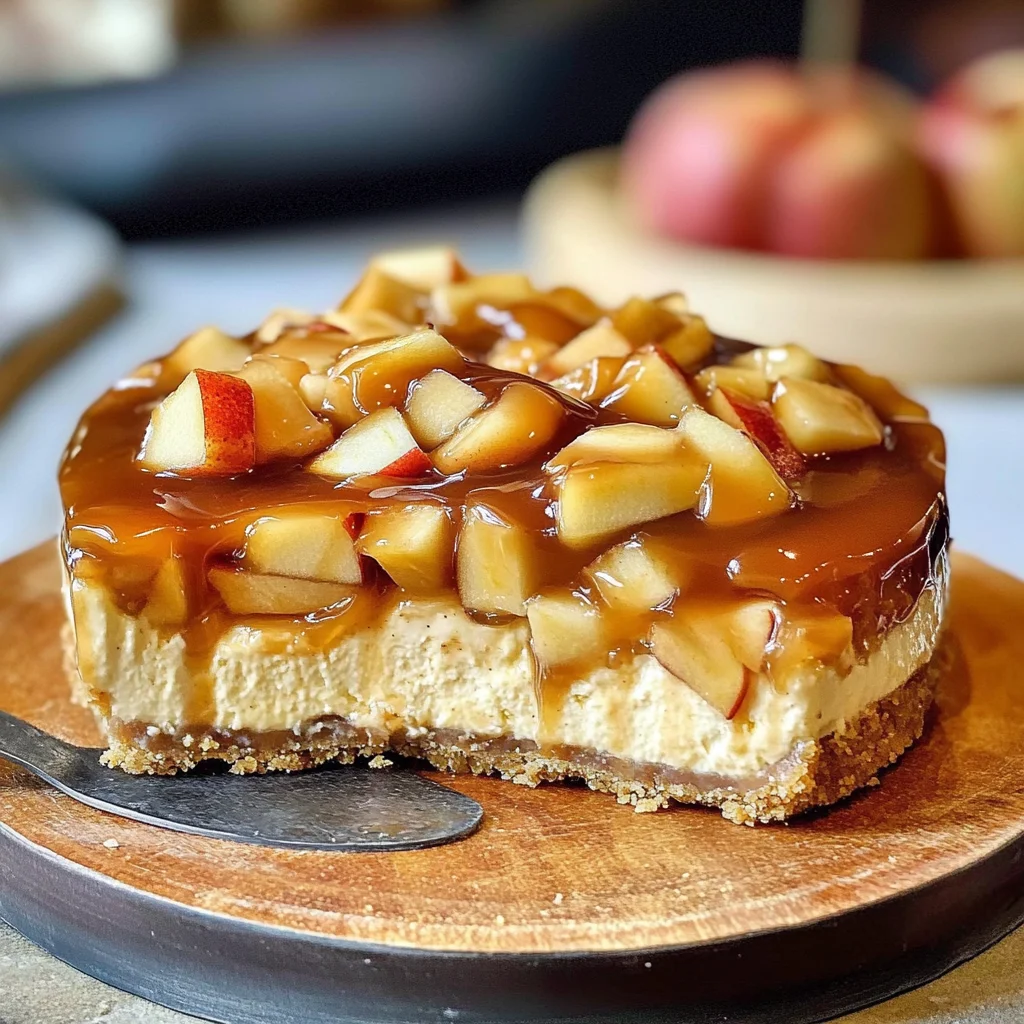 Karamell-Apfel-Käsekuchen