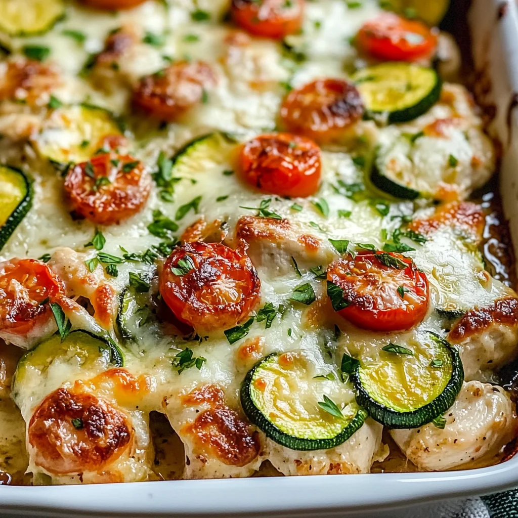 Mediterranean Chicken Zucchini Bake – Healthy, Flavorful & Easy!