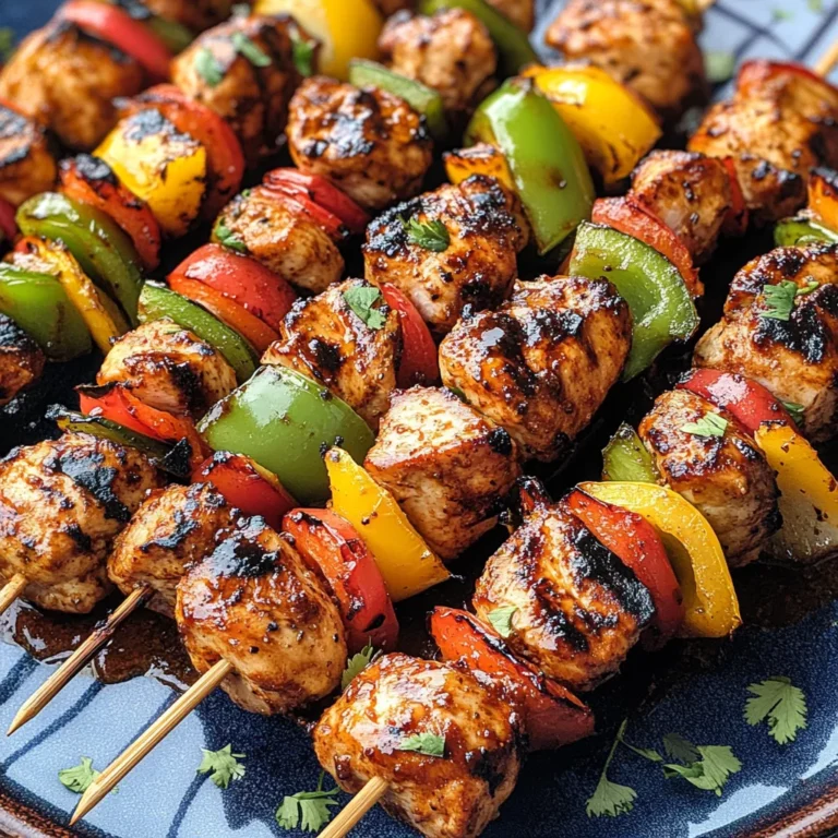 Mexican Barbecue Chicken Skewers