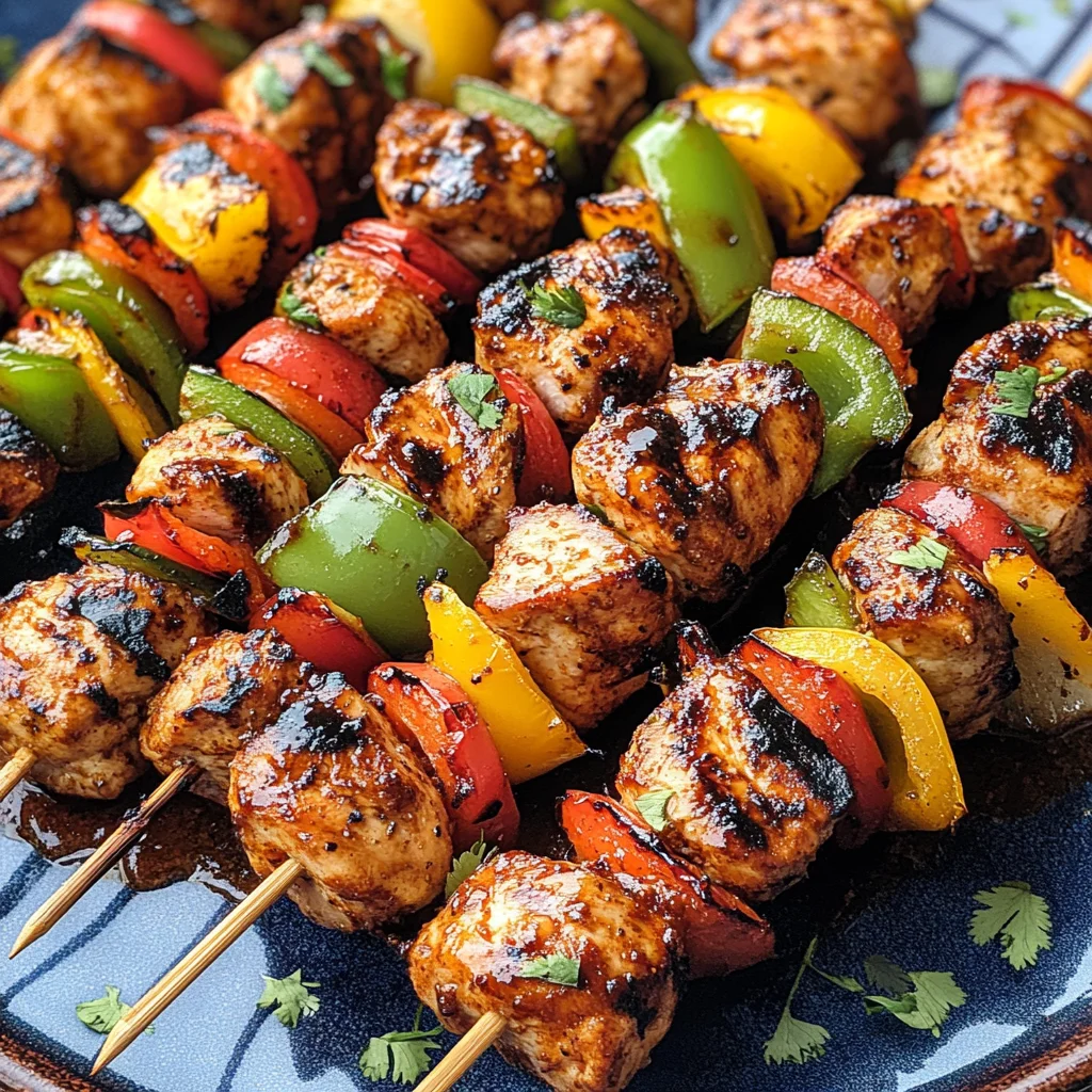 Mexican Barbecue Chicken Skewers