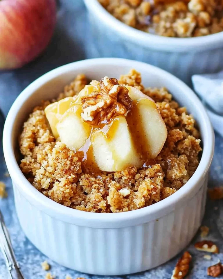 Mini Apple Walnut Crumble
