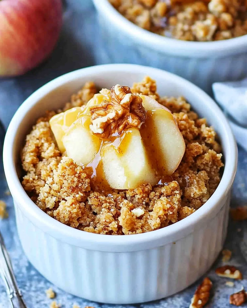 Mini Apple Walnut Crumble
