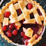 Mini Shortbread Pie with Berry & Apple Filling