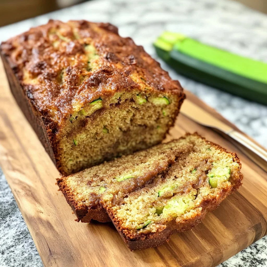 Moist and Delicious Cinnamon Swirl Zucchini Bread