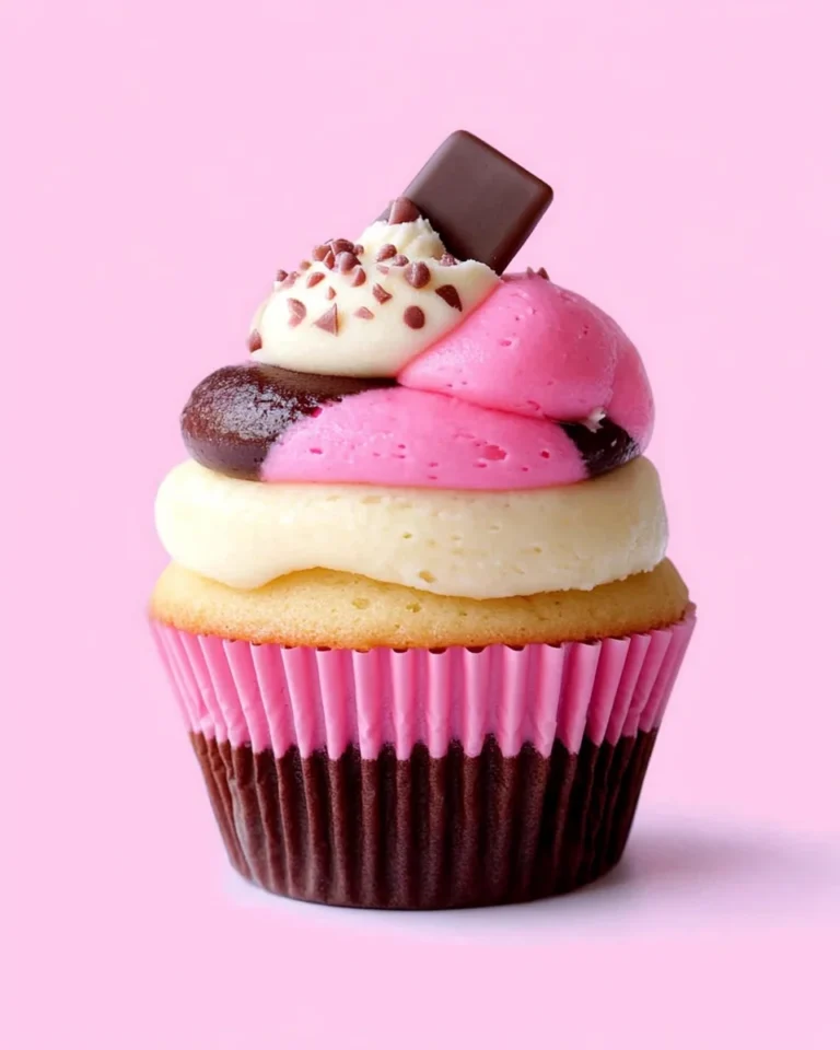 Neapolitan Ice Cream Cupcakes