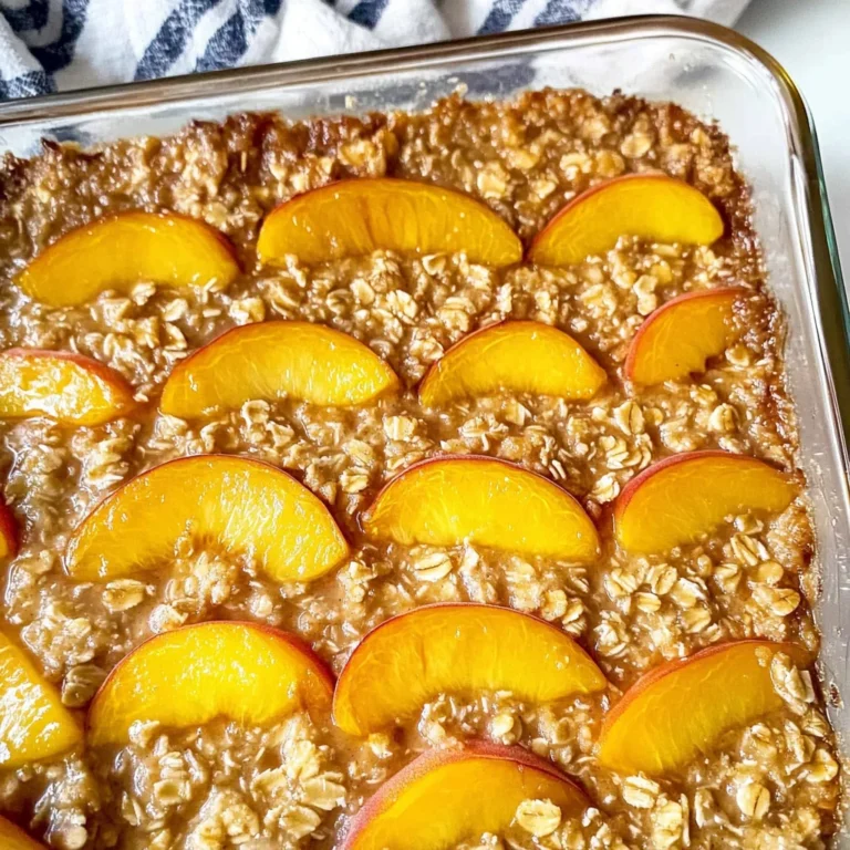 Peach Baked Oatmeal