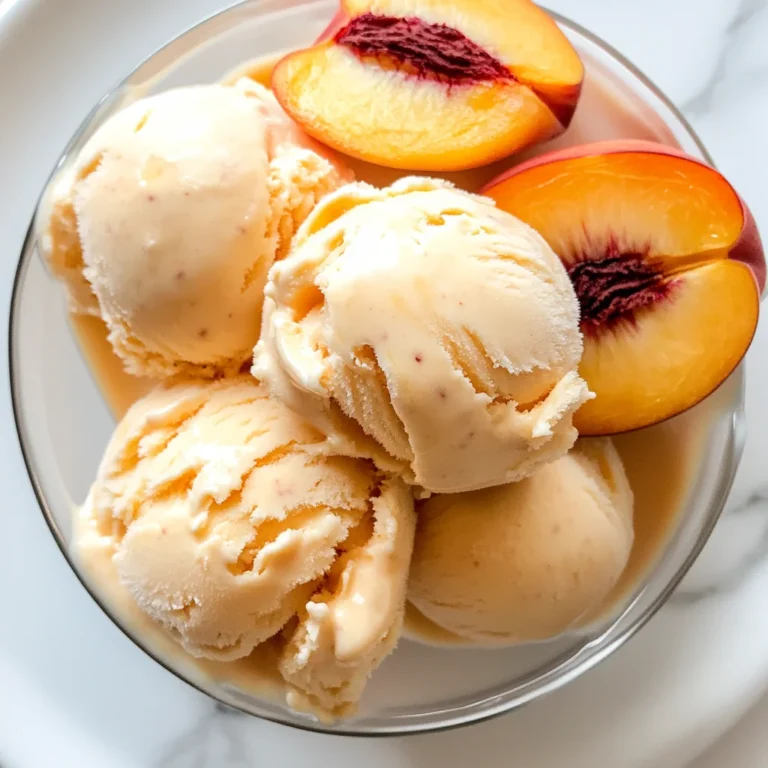 Peach Greek Frozen Yogurt