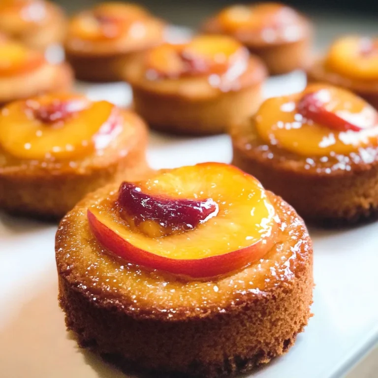 Peach Upside Down Mini Cakes