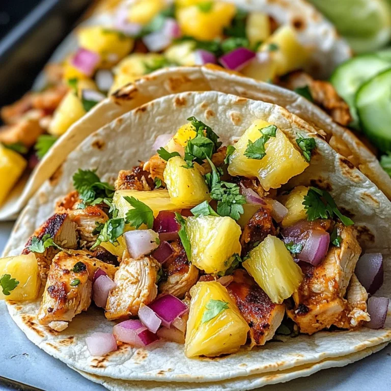 Pineapple Chicken Tacos