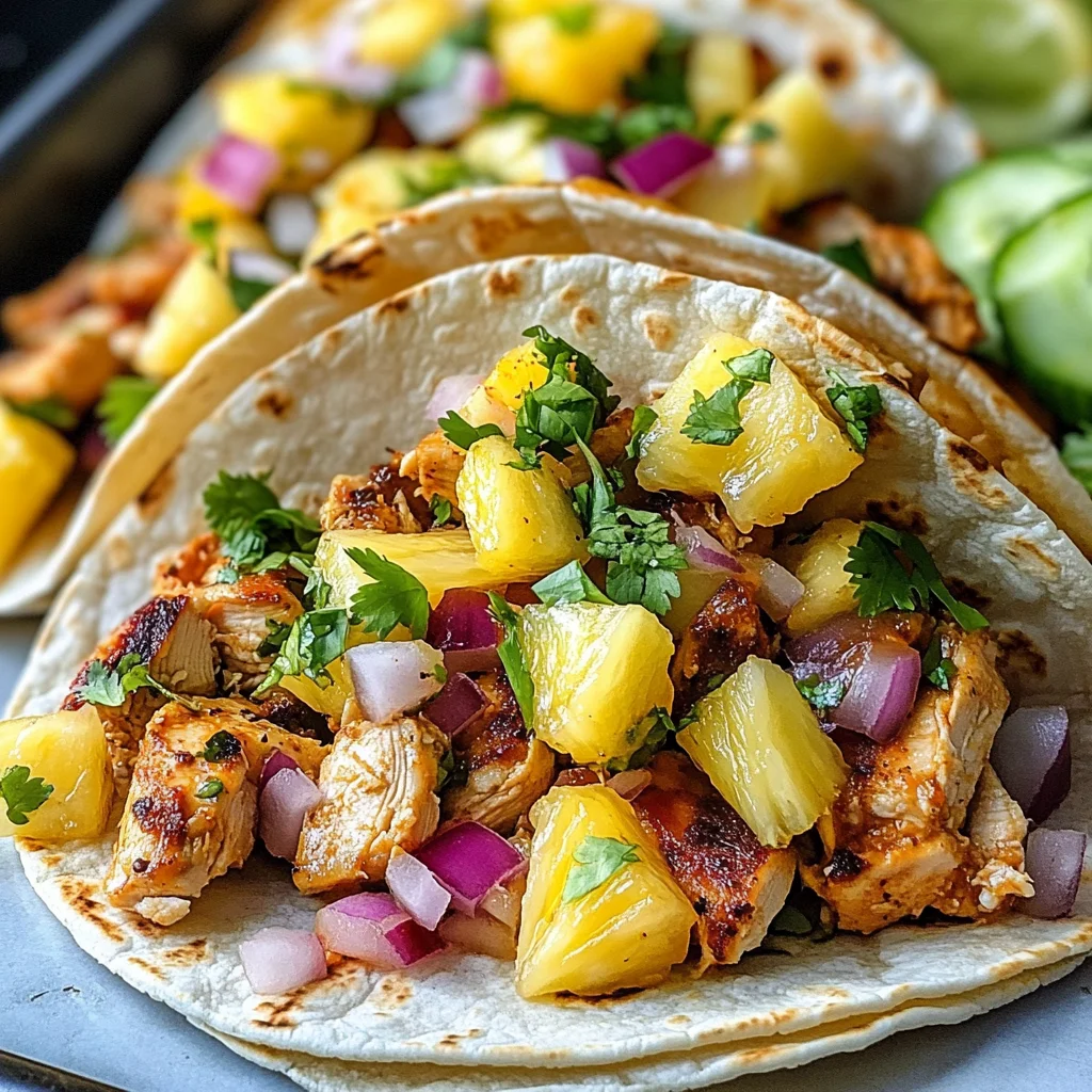 Pineapple Chicken Tacos
