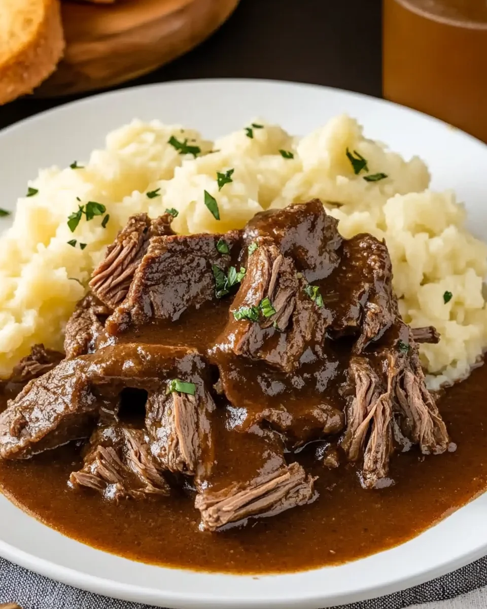 Slow Cooker Beef Manhattan