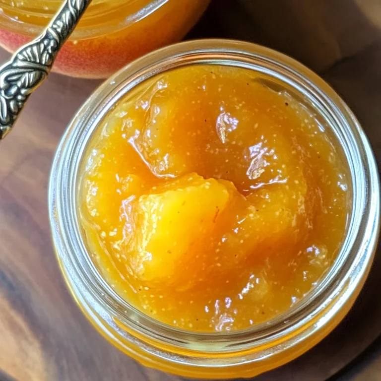 Small Batch Vanilla Peach Jam