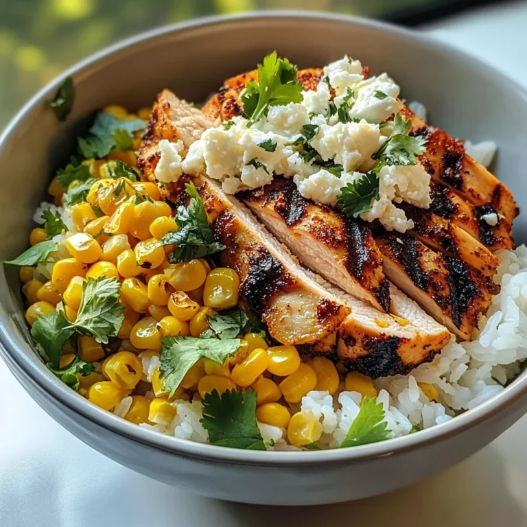 Street Corn Chicken Rice Bowl