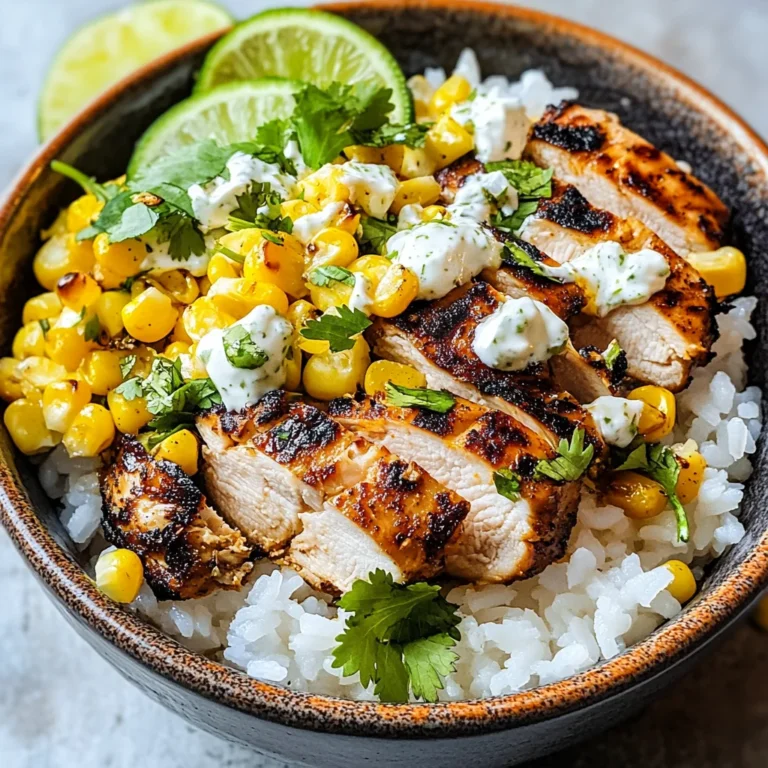 Street Corn Chicken Rice Bowl Recipe