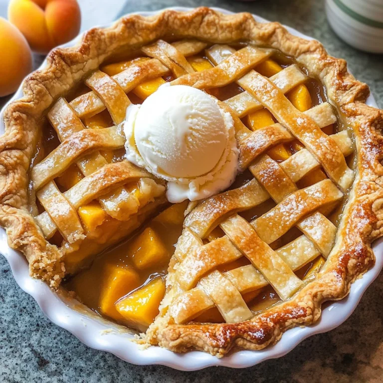 The Best Peach Pie