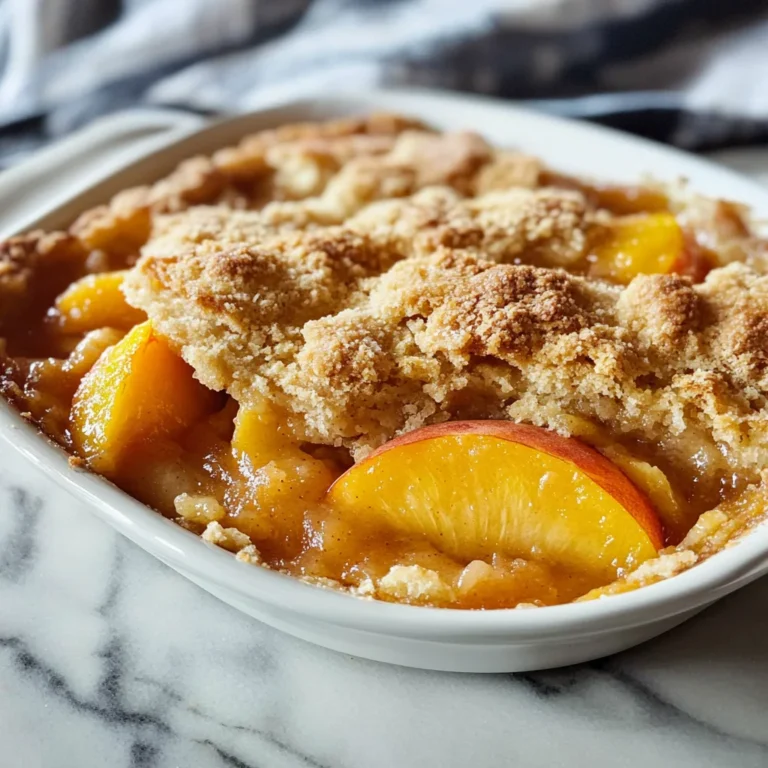 The Easiest Southern Peach Cobbler