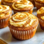 Best Swirled Pumpkin Cream Cheese Muffins