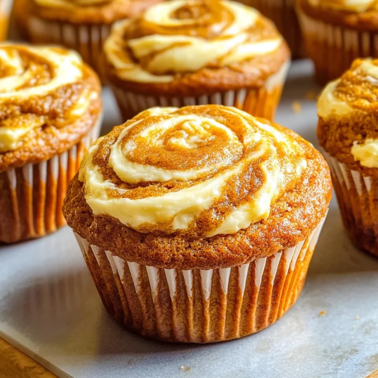 Best Swirled Pumpkin Cream Cheese Muffins