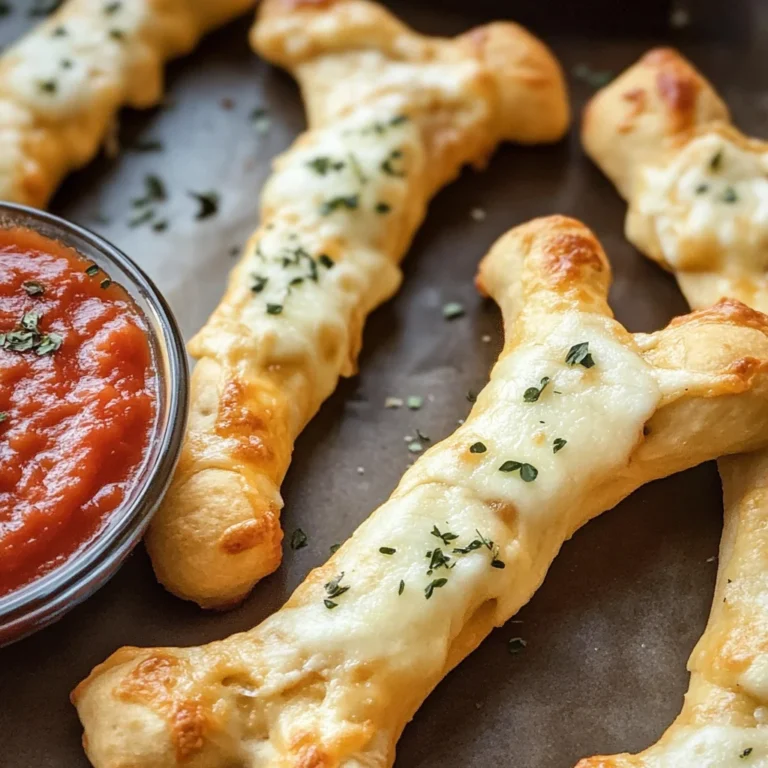 Cheesy Halloween Breadstick Bones