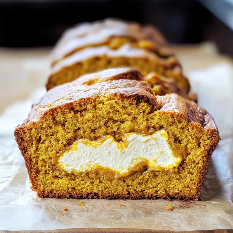 Cream Cheese-Filled Pumpkin Bread