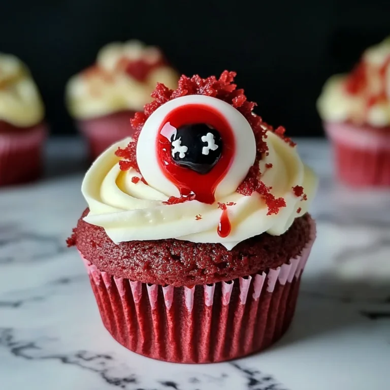 Halloween Augapfel Cupcakes