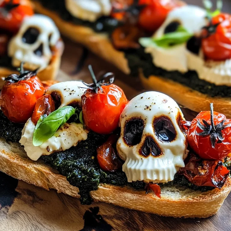 Halloween Bruschetta Appetizer