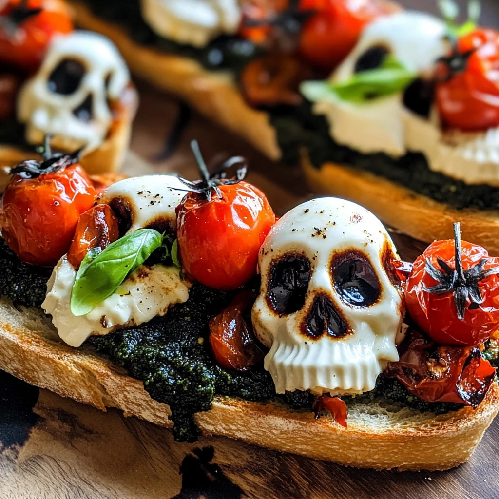 Halloween Bruschetta Appetizer