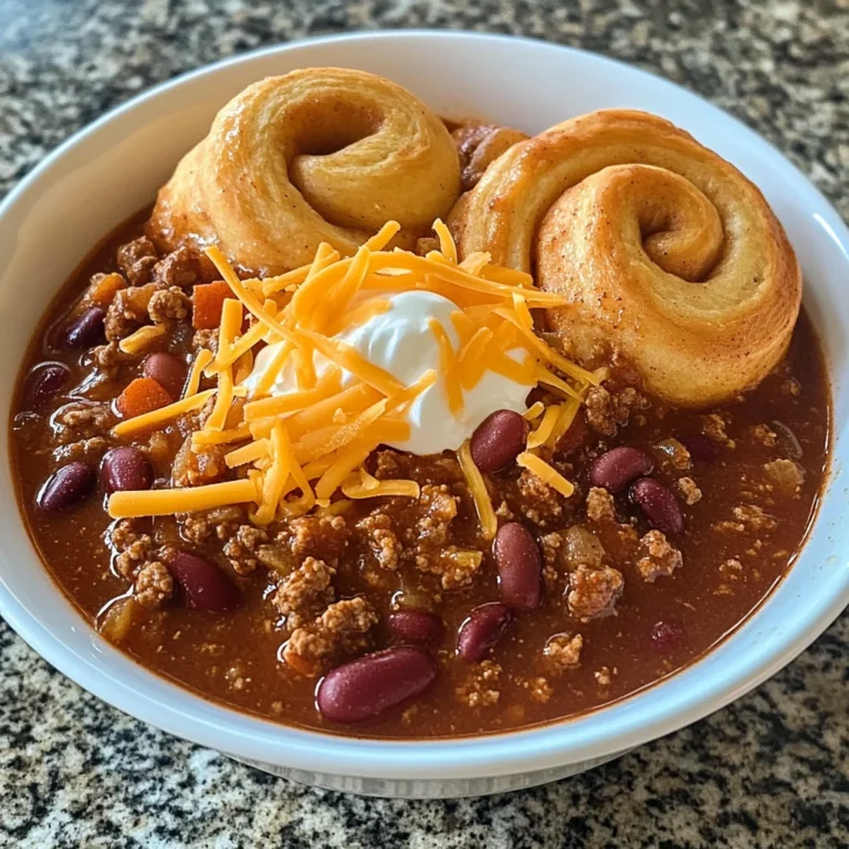 Hillbilly Chili and Cinnamon Rolls