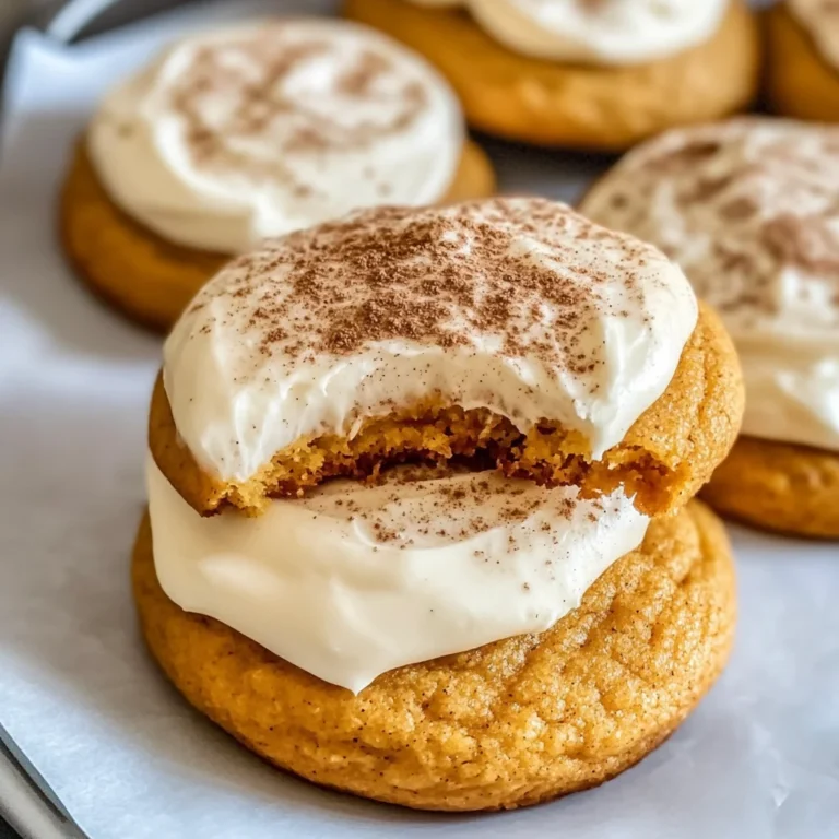 Pumpkin Cookies with Cream Cheese Frosting
