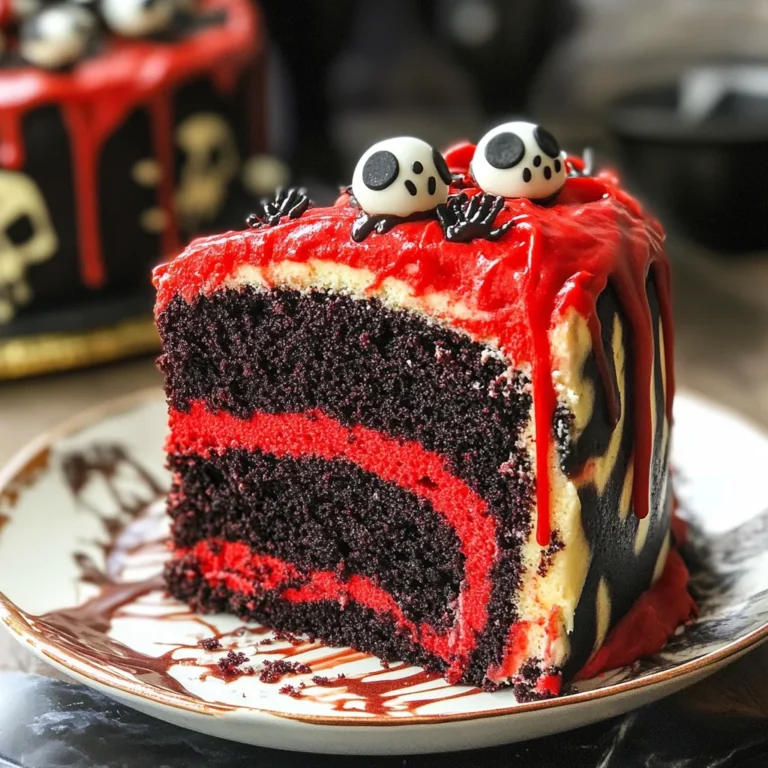 Spooky Halloween Marble Cake