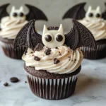 Vegan Oreo Bat Cupcakes