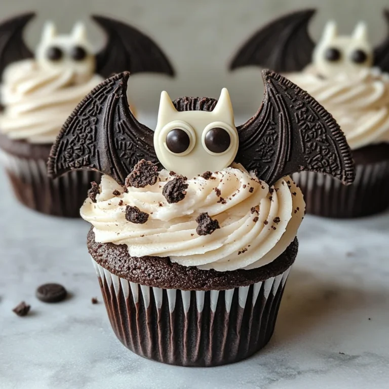 Vegan Oreo Bat Cupcakes