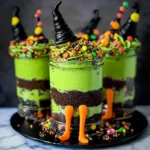 Witches Brew Halloween Cake Jars