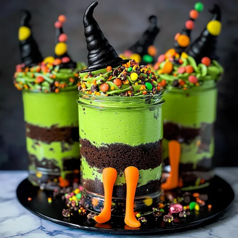 Witches Brew Halloween Cake Jars