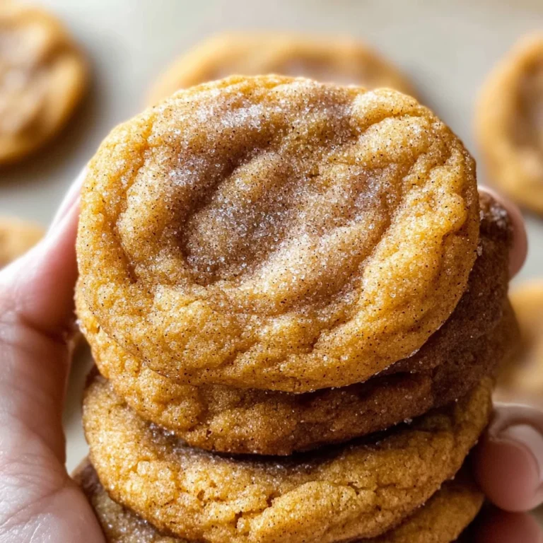 Chewy Pumpkin Snickerdoodle Cookies