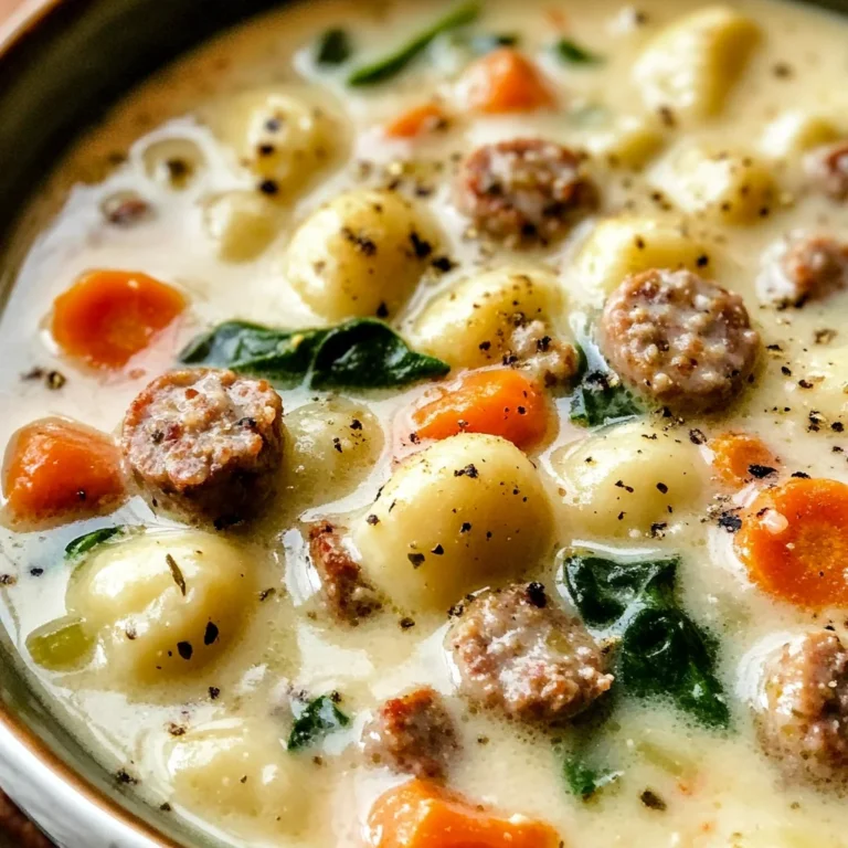 Creamy Sausage Gnocchi Soup