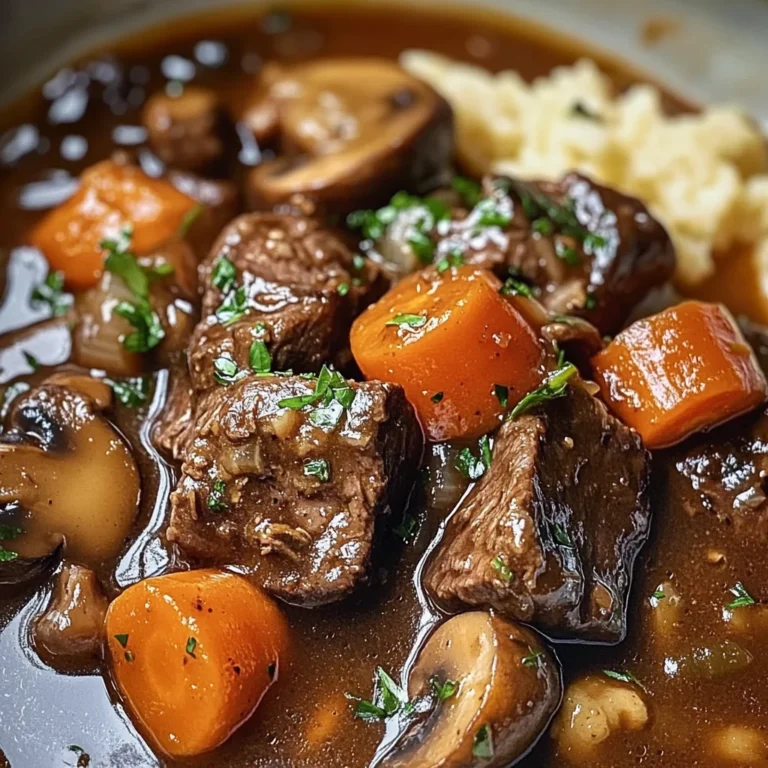French Beef Stew with Mushrooms