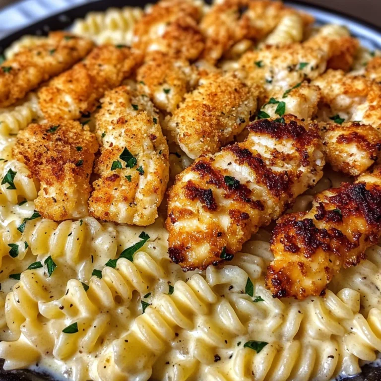Garlic Parmesan Chicken Rotini in ThreeCheese Cajun Cream Sauce