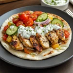Mediterranean Chicken Gyros with Creamy Feta Tzatziki