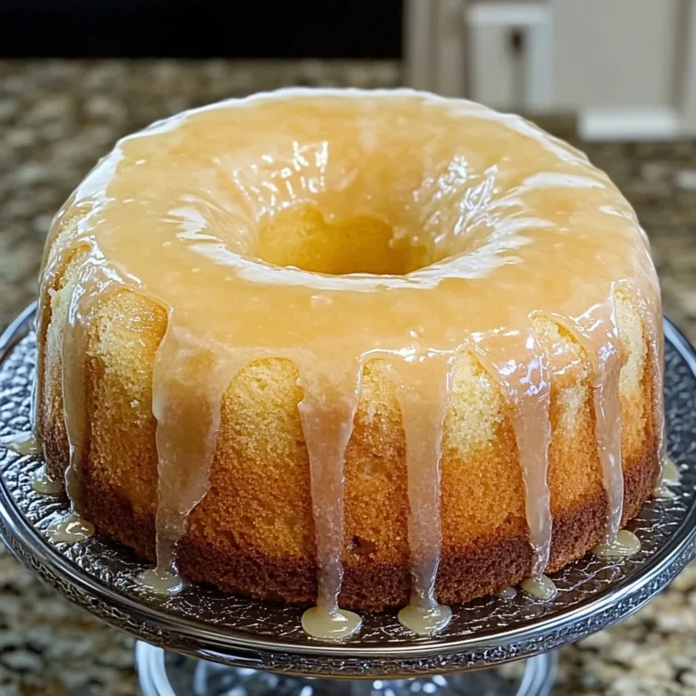 Pineapple Cream Cheese Pound Cake with Pineapple Glaze